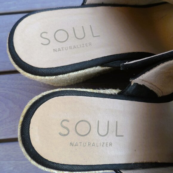 Naturalizer Soul Wedge Sandal Black size 8 - Picture 4 of 7